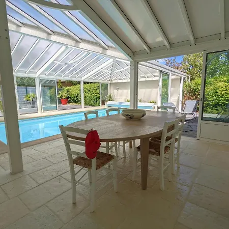 Villa 'Andercool' Avec Piscine Utilisable En Toutes Saisons Andernos-les-Bains Buitenkant foto