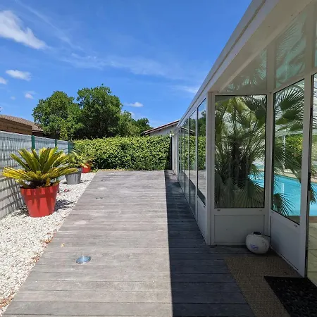 Villa 'Andercool' Avec Piscine Utilisable En Toutes Saisons Andernos-les-Bains Buitenkant foto